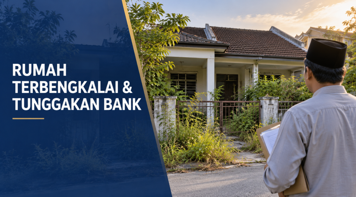 Rumah terbengkalai dengan tunggakan bank di Malaysia