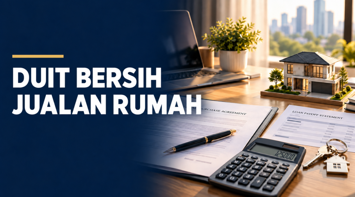Kira duit bersih selepas jual rumah termasuk baki loan dan kos jualan