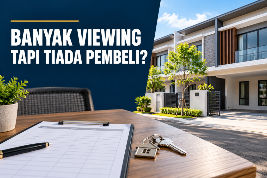 Rumah banyak viewing tetapi tiada pembeli