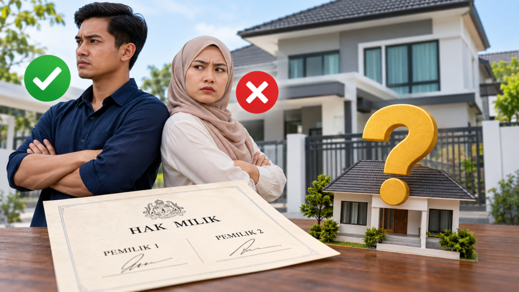 Rumah dua nama apabila seorang pemilik tidak setuju untuk menjual hartanah