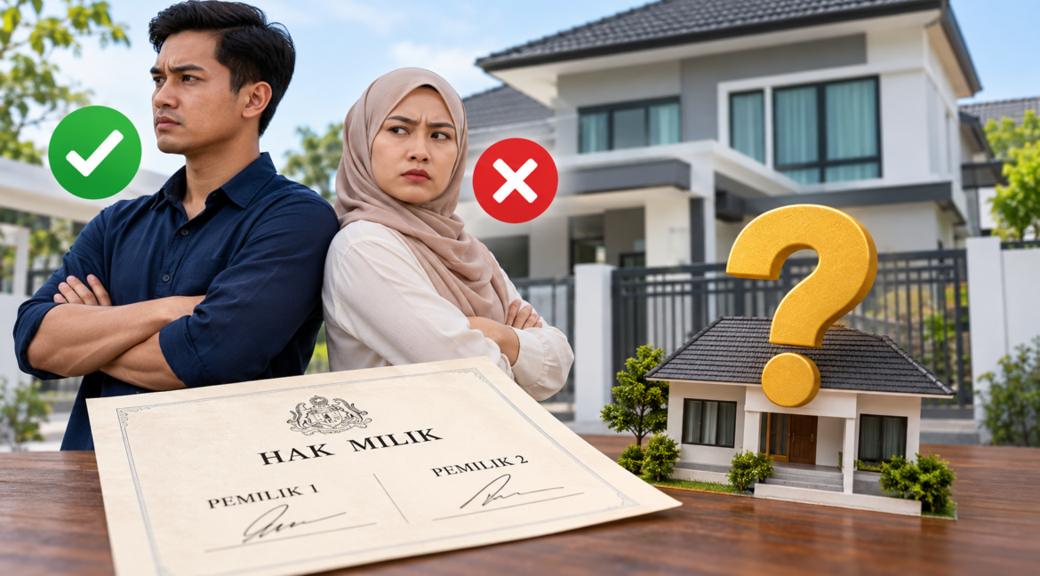 Rumah dua nama apabila seorang pemilik tidak setuju untuk menjual hartanah