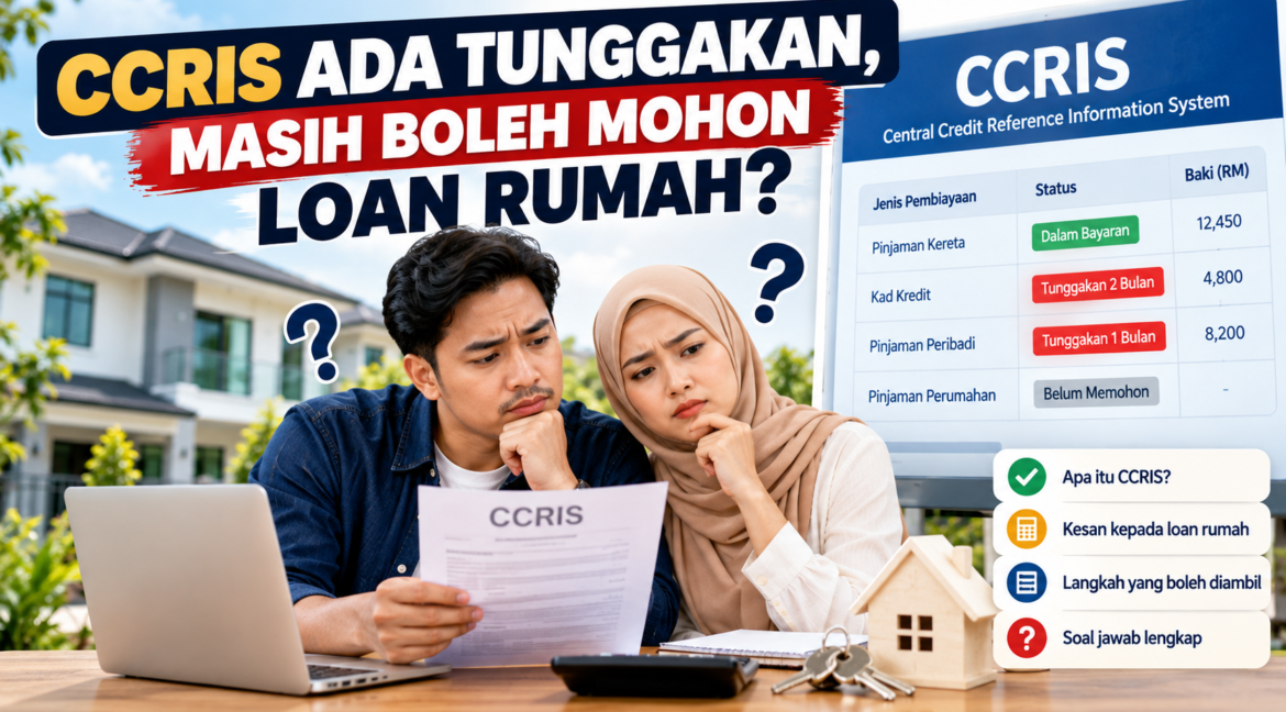 CCRIS ada tunggakan sebelum mohon loan rumah