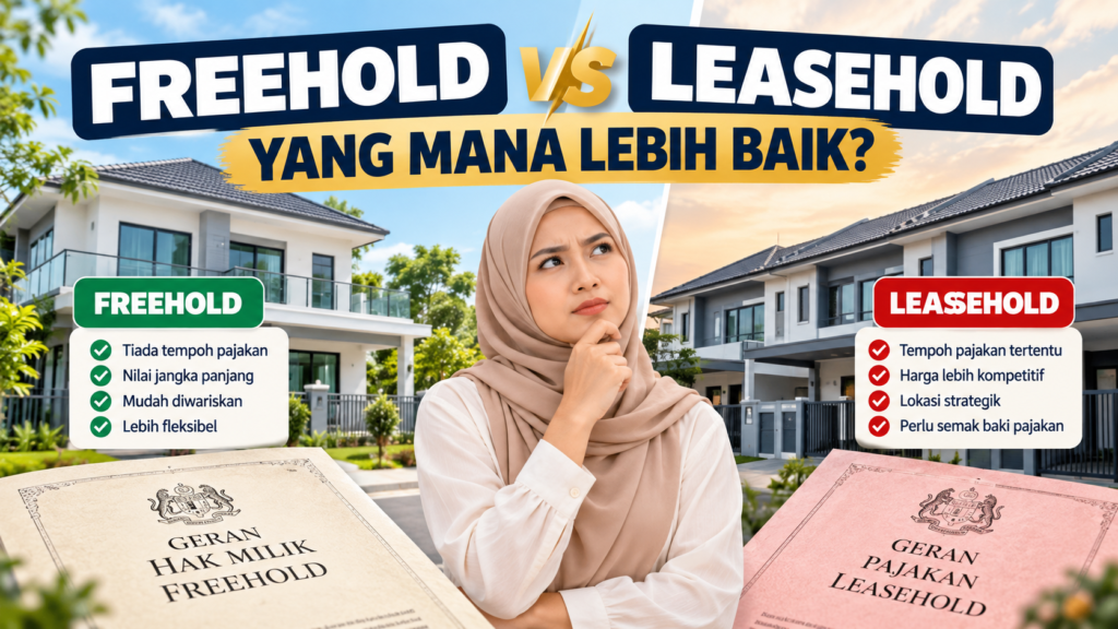 Freehold vs Leasehold yang mana lebih baik untuk beli rumah