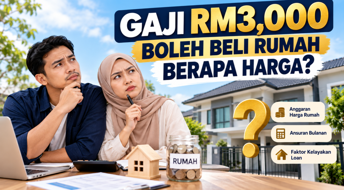 Gaji RM3000 beli rumah dan semak kelayakan pinjaman