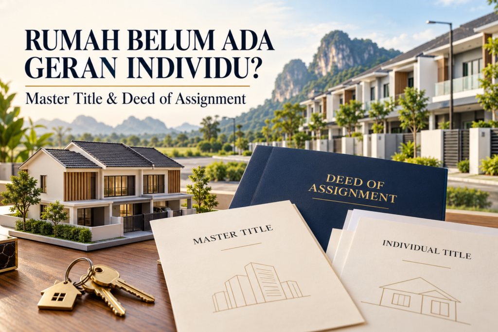 Rumah belum ada geran individu dan dokumen Deed of Assignment