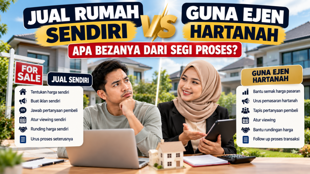 jual rumah sendiri vs guna ejen hartanah